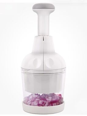 The Pampered Chef Push Function Food Chopper 2585 Manual Food Processor Dicer
